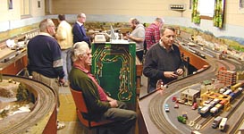 Picture: Prototype Operating Group members running on the AMRA HO layout